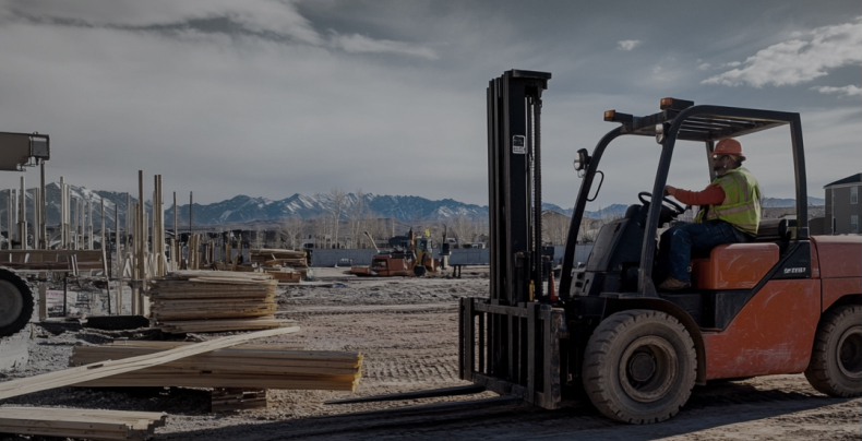 powered stacker for building materials